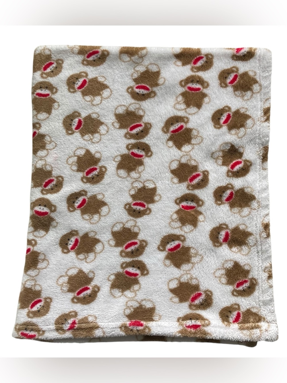 Baby Starters Sock Monkey Plush Blanket Throw 30 x 36. 2014.